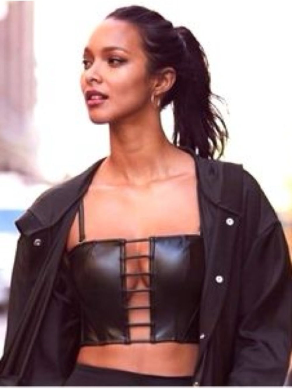 Victoria's Secret Very Sexy Faux-Leather Malibu Bustier